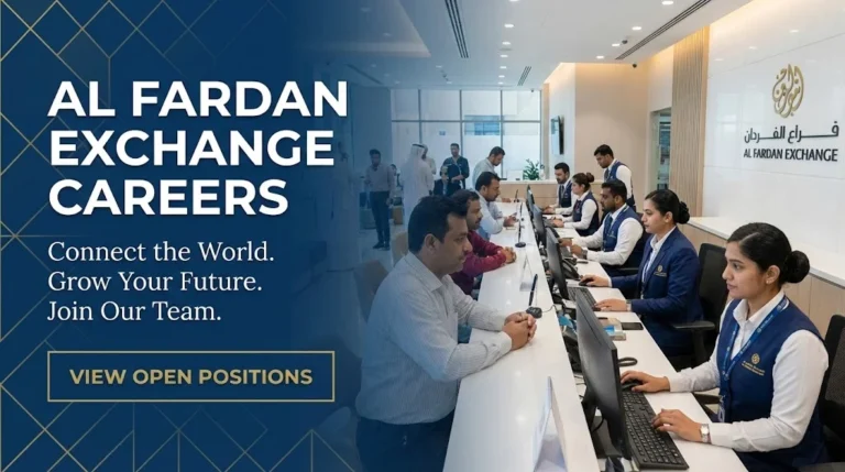 Al Fardan Exchange Careers For Freshers